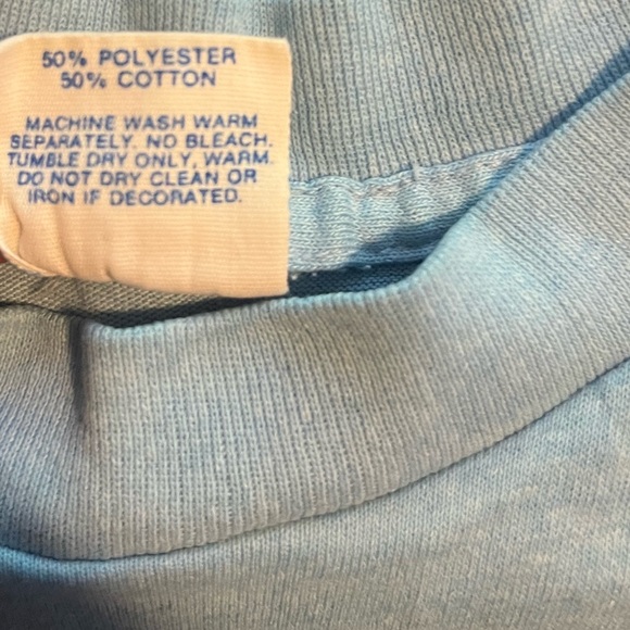 Vintage 1980s Disney Character Fashions Mickey Mouse Blue Crop Top Women’s Small - Picture 3 of 9